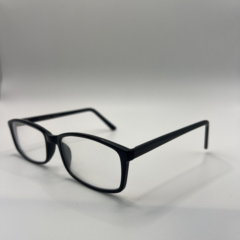 Rochester 150mm Shiny Black Rectangle Eyeglasses Frames 54-20-150